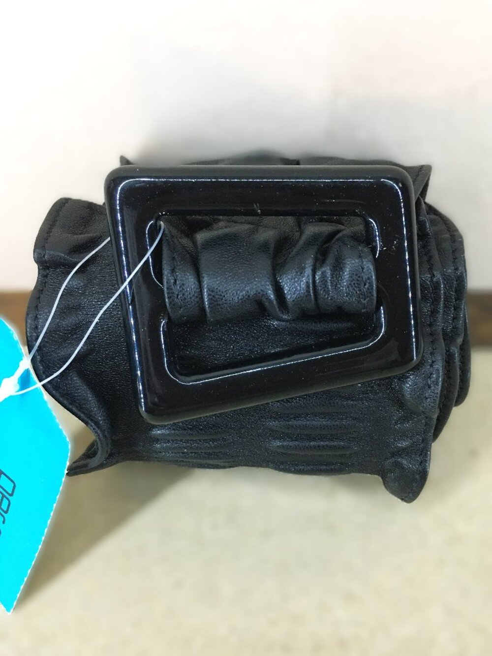 PER SE  Wide Leather Cinch Waist Belt - NEW WITH TAG! Made in Italy - Picture 7 of 15